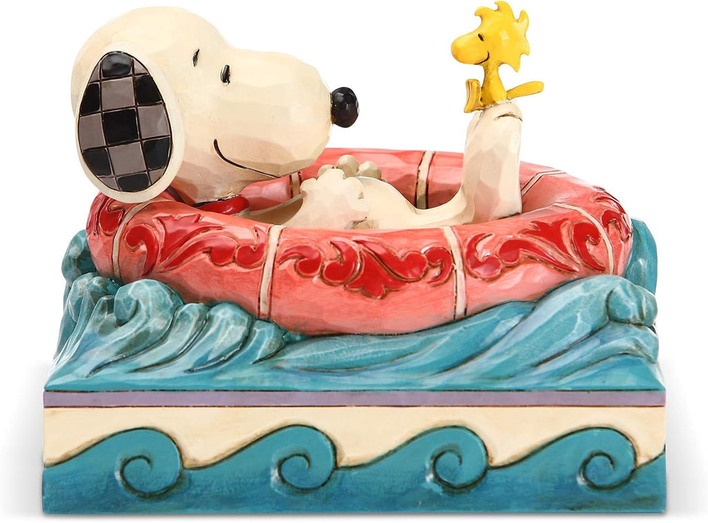 4 Inch Multicolor Snoopy and Woodstock Figurine W36185