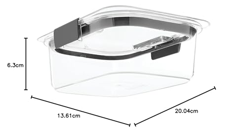 Clear 9.6 Cup Food Storage Container (Pack of 2) Q6975
