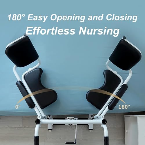 Hydraulic Patient Lift Transfer Chair with 180° Split Seat, Load 440Lbs Z439