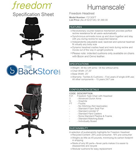 Graphite Hyacinth Blue Fabric Ergonomic Office Chair with Headrest A954