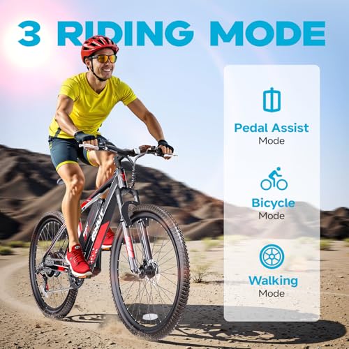 350W 26" 21 Speed Electric Bike with Dual Disc Brake B153657