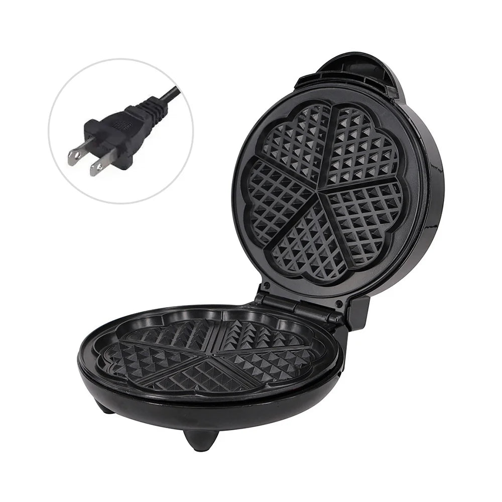 5 Heart-Shaped Waffle Maker Electric Waffle Iron C7804