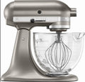 5-Quart Tilt Head Stand Mixer With Glass Bowl Silver W150