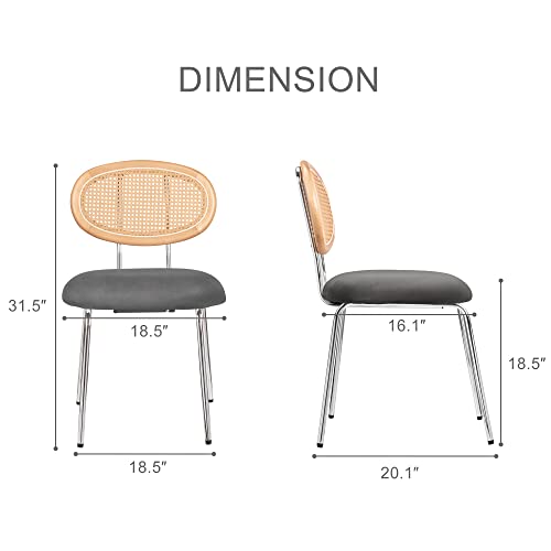 Round Dining Table Set of 2 with Black Leather Chairs A7842