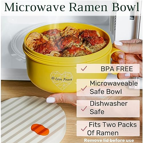 40 oz Microwave Ramen Bowl with Lid C3993