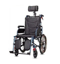 Reclining High Back Manual Wheelchair with Adjustable Leg Rest and Reversible Foot Pedal S35468