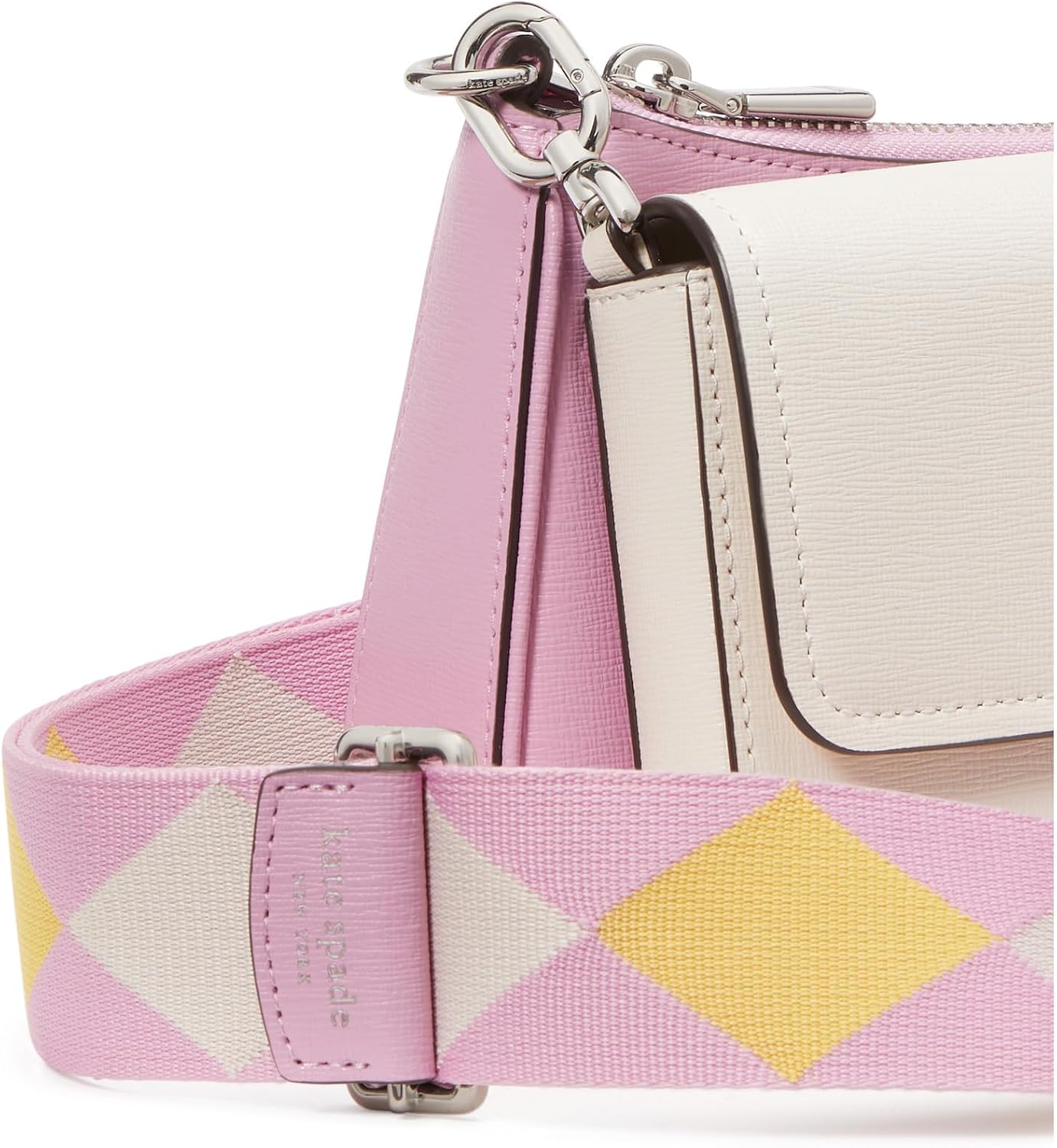 Colorblocked Saffiano Leather Double Up Crossbody H163830