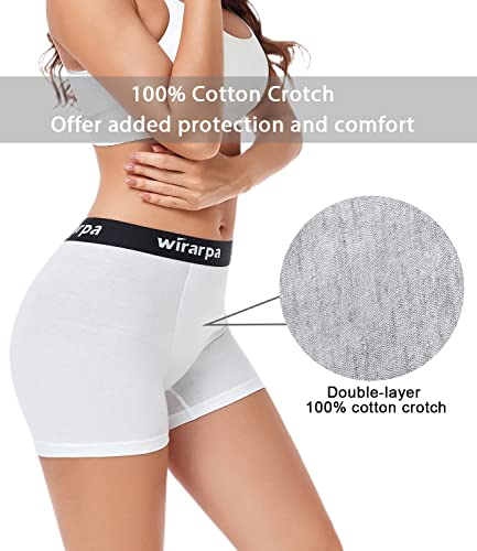 4 Pack Women's Cotton Boxer Briefs 3" Inseam N73678
