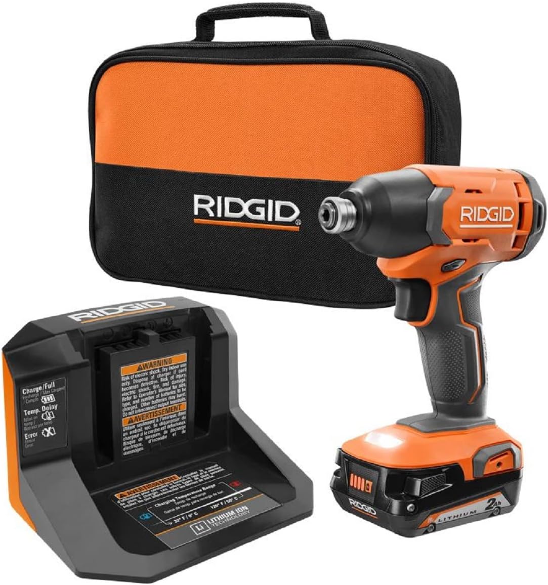 18V Cordless 1/4 in. Impact Driver Kit with 2.0 Ah Battery and Charger V847