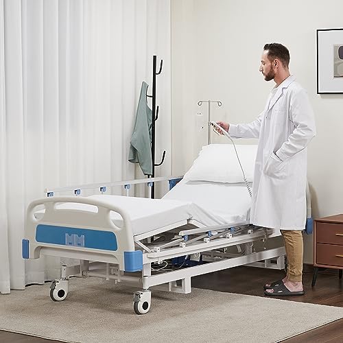 Electric Hospital ICU Bed with Mattress & IV Pole B92707