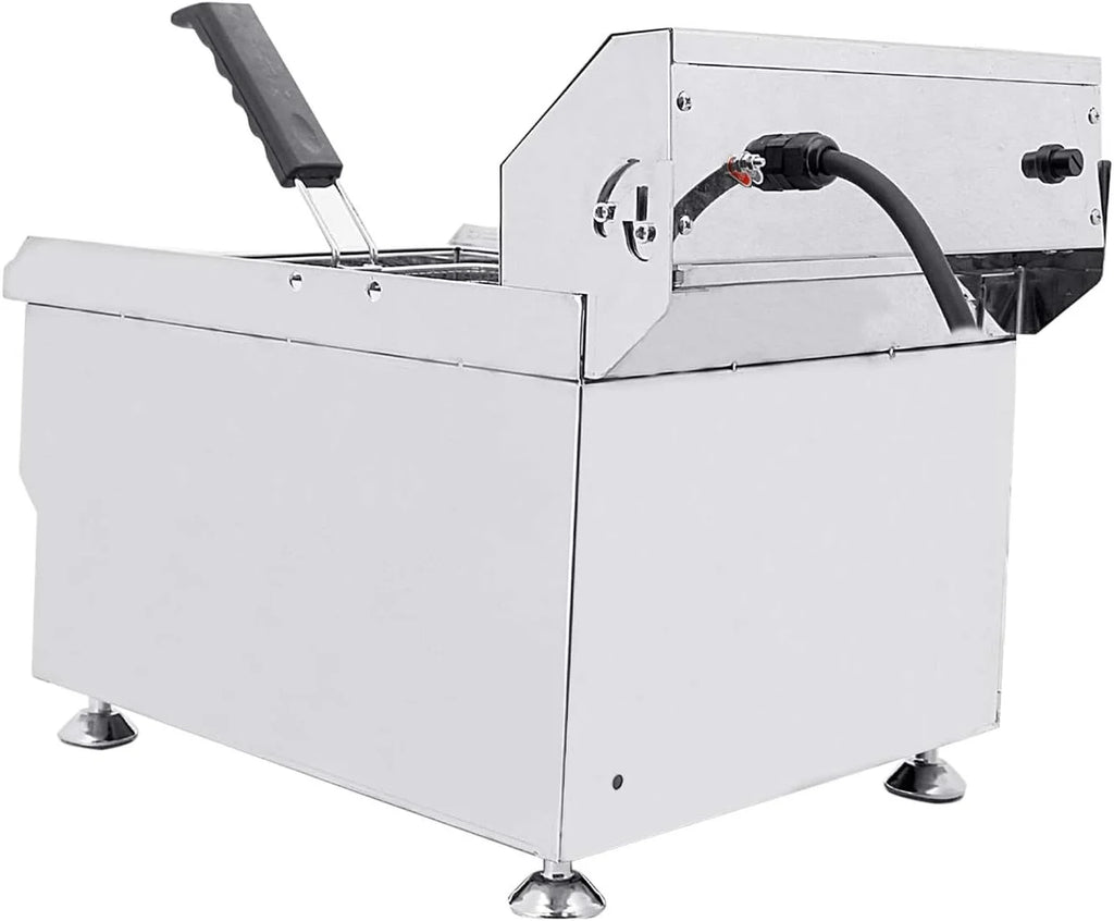 Electric Oil Fryer With Removable Basket Stainless Steel 17 L I192
