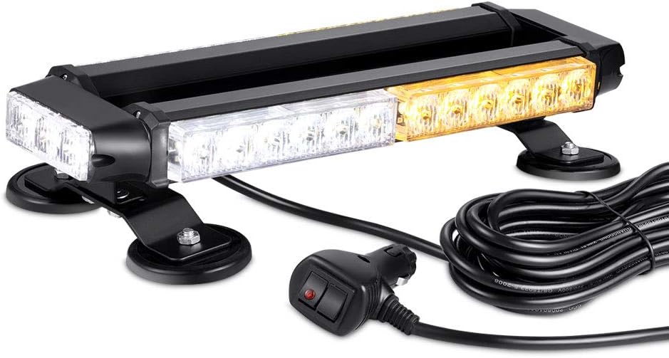 Waterproof 56W Magnetic Blue Red LED Emergency Strobe Light Bar X713349