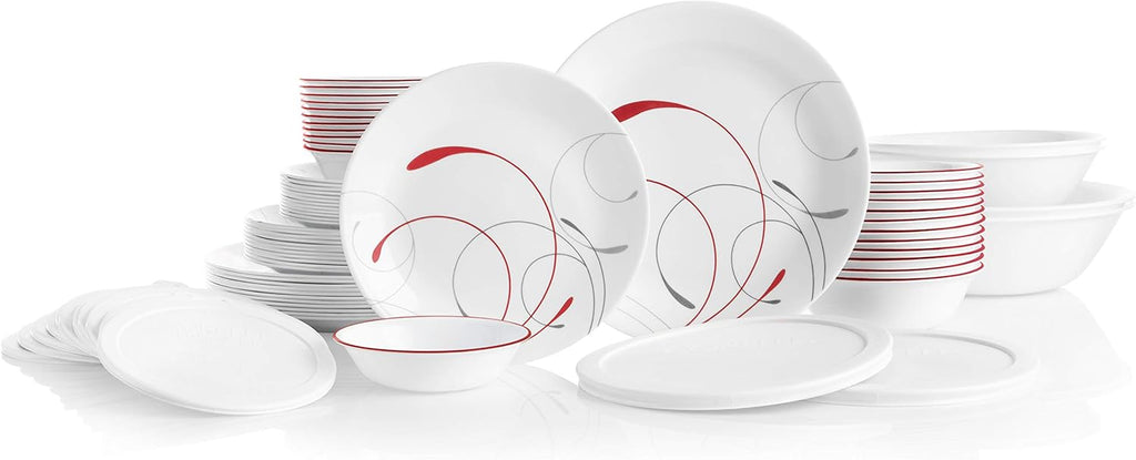 78-Piece Triple Layer Glass Dinnerware Set O558963