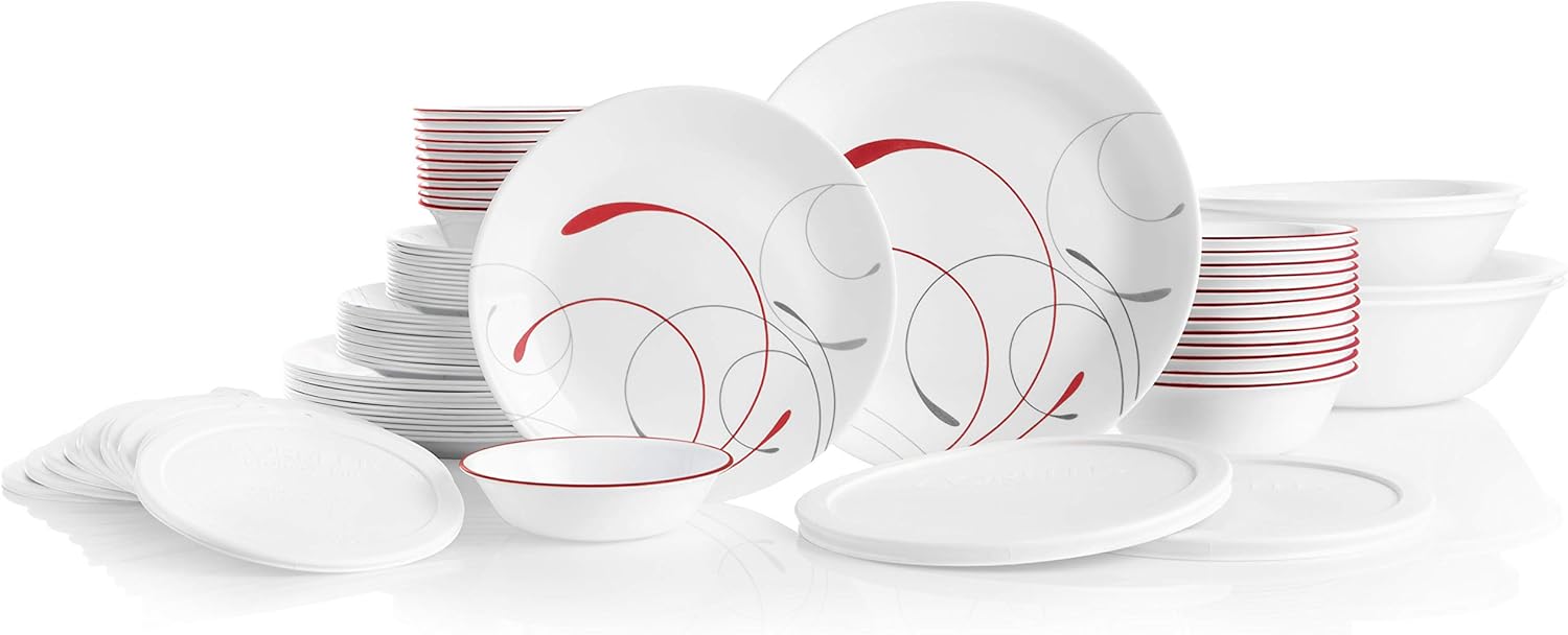 78-Piece Triple Layer Glass Dinnerware Set O558963