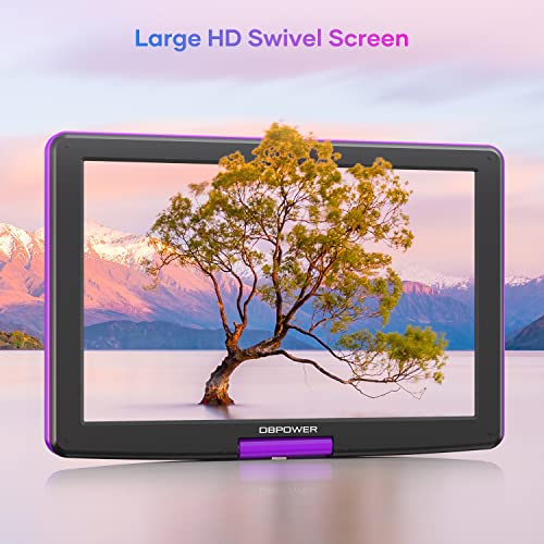 17.9" Portable DVD Player with 15.6" HD Swivel Screen, Blue Q539074