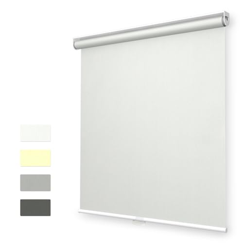 White Cordless Blackout Roller Blind S98507