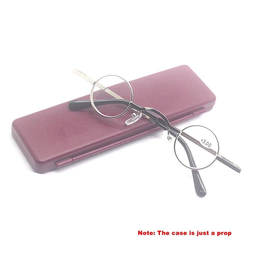 3 Pairs Small Round Metal Reading Glasses C623