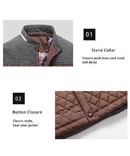 Men's Diamond Quilted Puffer Down Jacket I8263