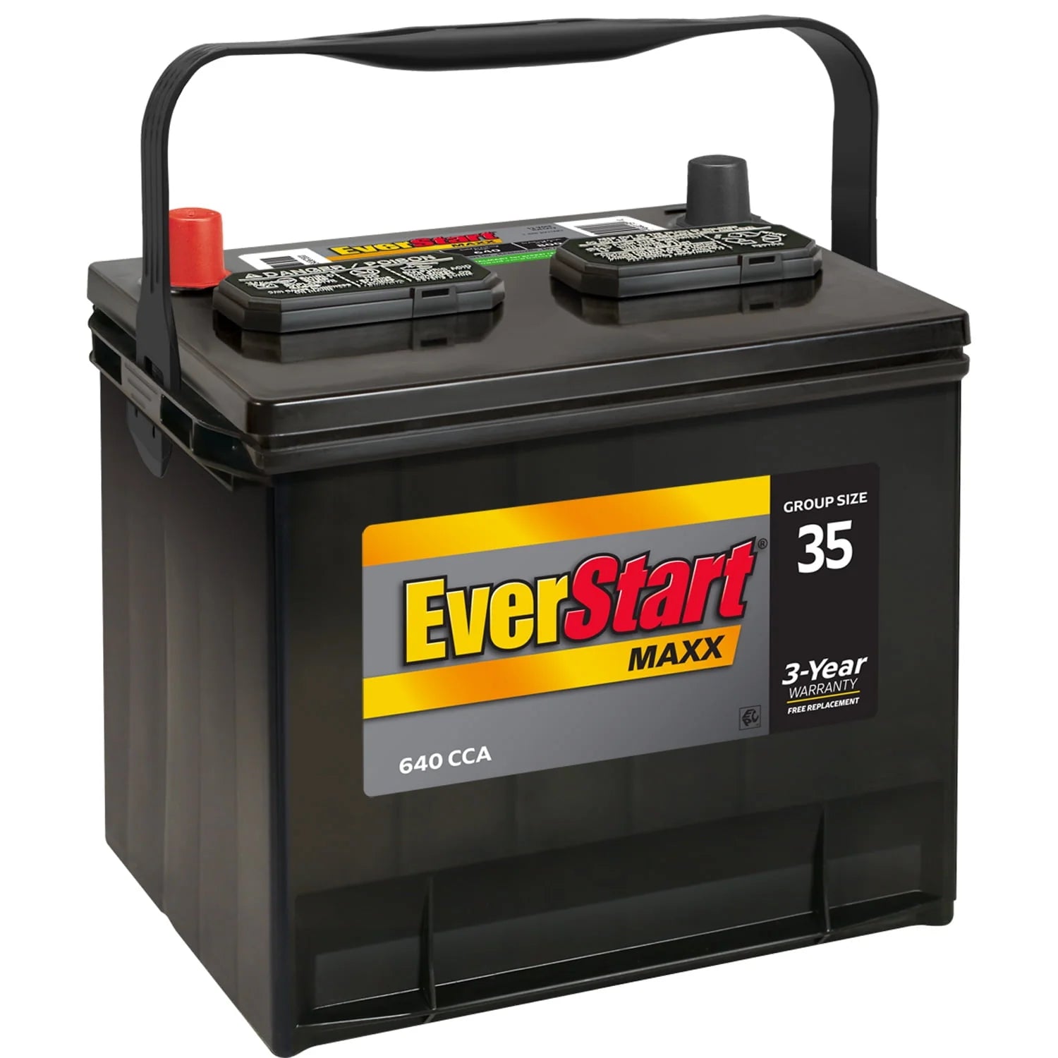 Group Size 35 12 Volt 640 CCA Lead Acid Automotive Battery C7480