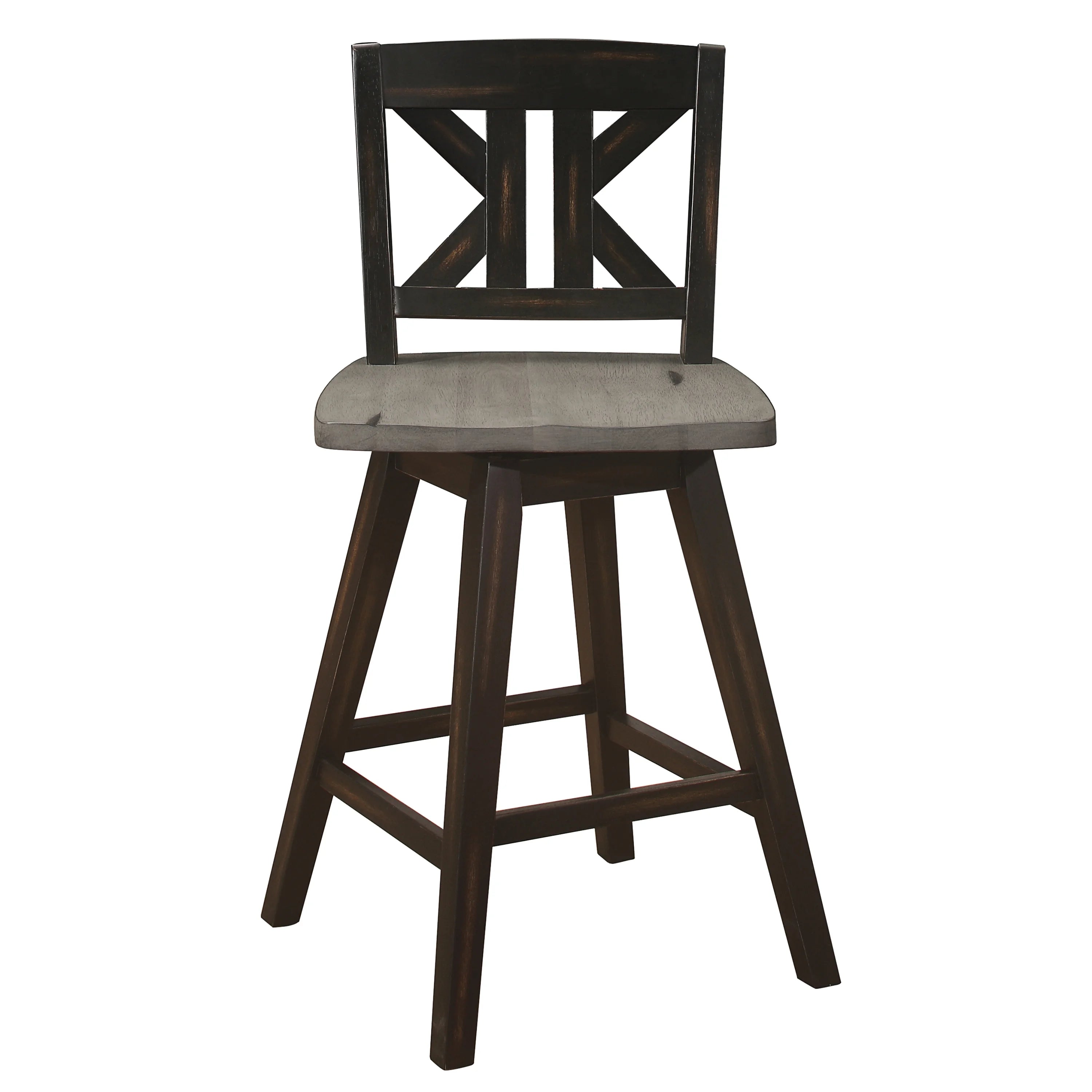 Black Sand-Through Swivel Counter Stool L752
