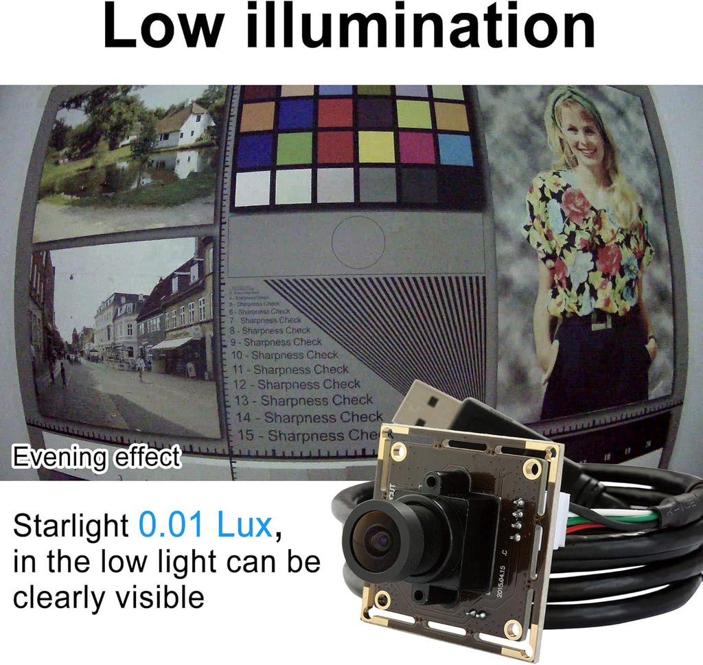 2.1mm Wide Angle USB Camera Module Pack of 2 F56646