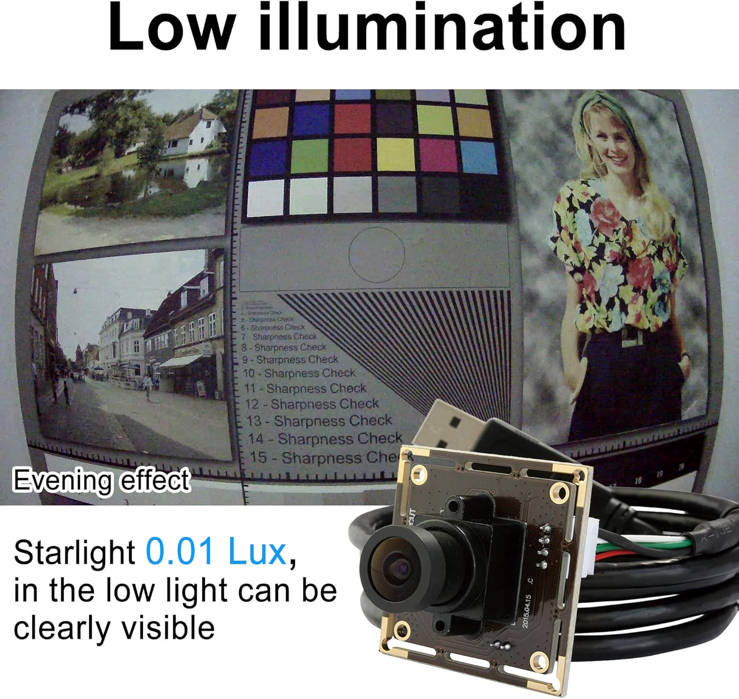 2.1mm Wide Angle USB Camera Module Pack of 2 F56646