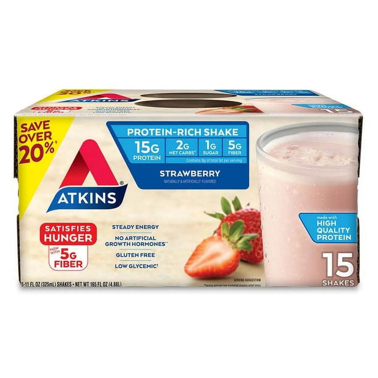 Gluten Free Strawberry Protein-Rich Shake (15 Pk.) M143