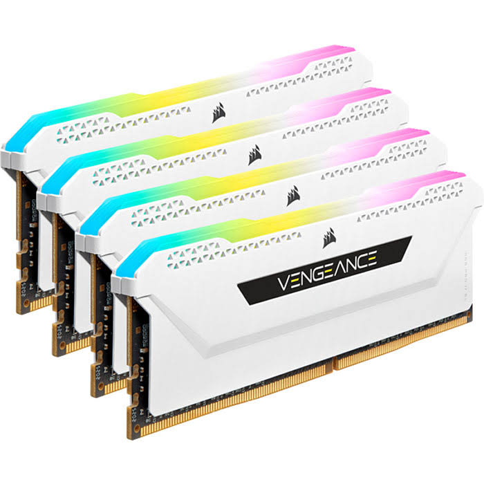 32GB (4x8GB) DDR4 3200MHz C16 White Memory Kit P786994