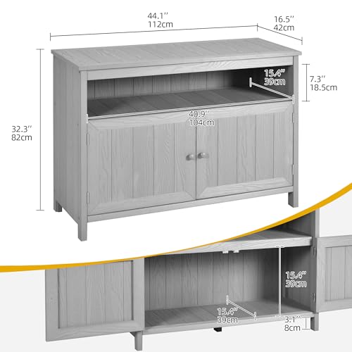 Poly Lumber Outdoor Sideboard with Storage and Shelves - Espresso P880