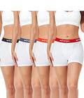 4 Pack Women's Cotton Boxer Briefs 3" Inseam N73678