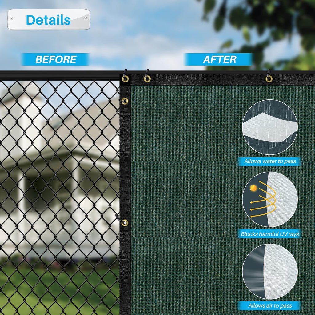 Green Commercial Grade Mesh Privacy Screen M507