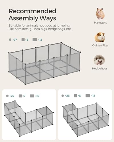 White 56.3 x 28.7 x 18.1 Inches Plastic Pet Playpen D33079