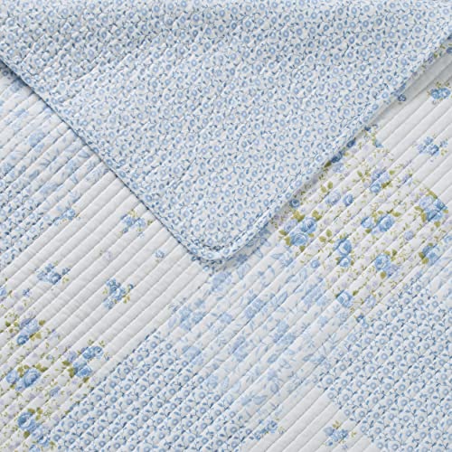 King Cotton Reversible Quilt Set with Matching Shams C838810