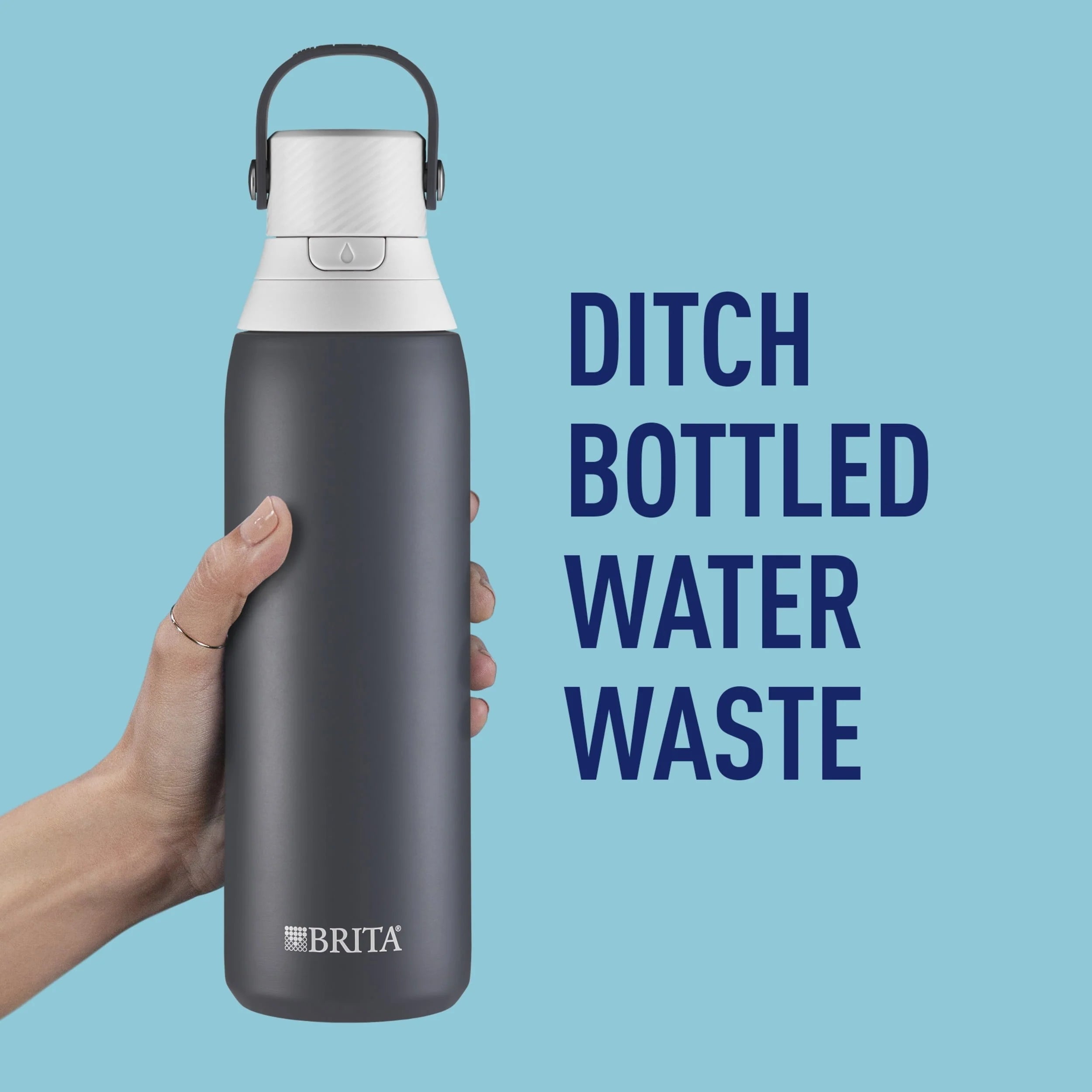 20 oz Stainless Steel Insulated Water Bottle with Straw M399751