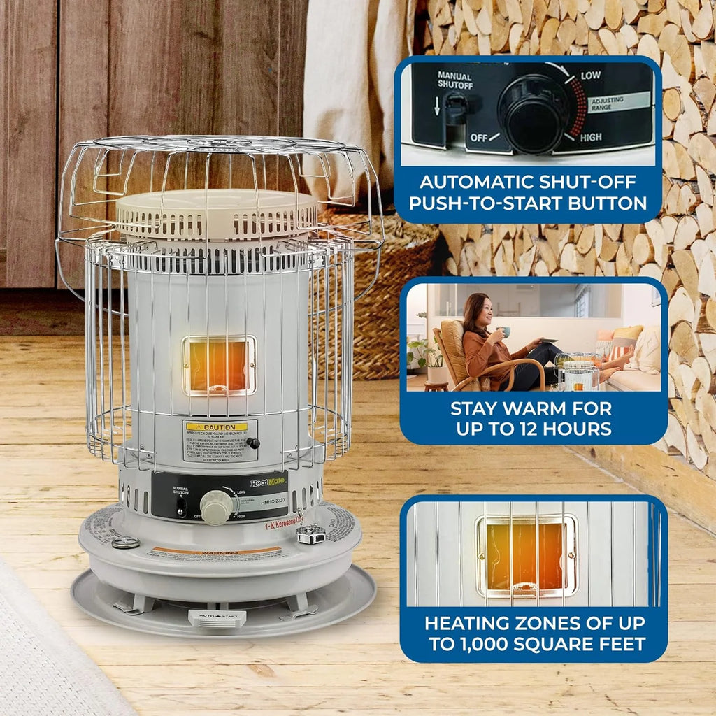 White Portable Kerosene Heater Y205