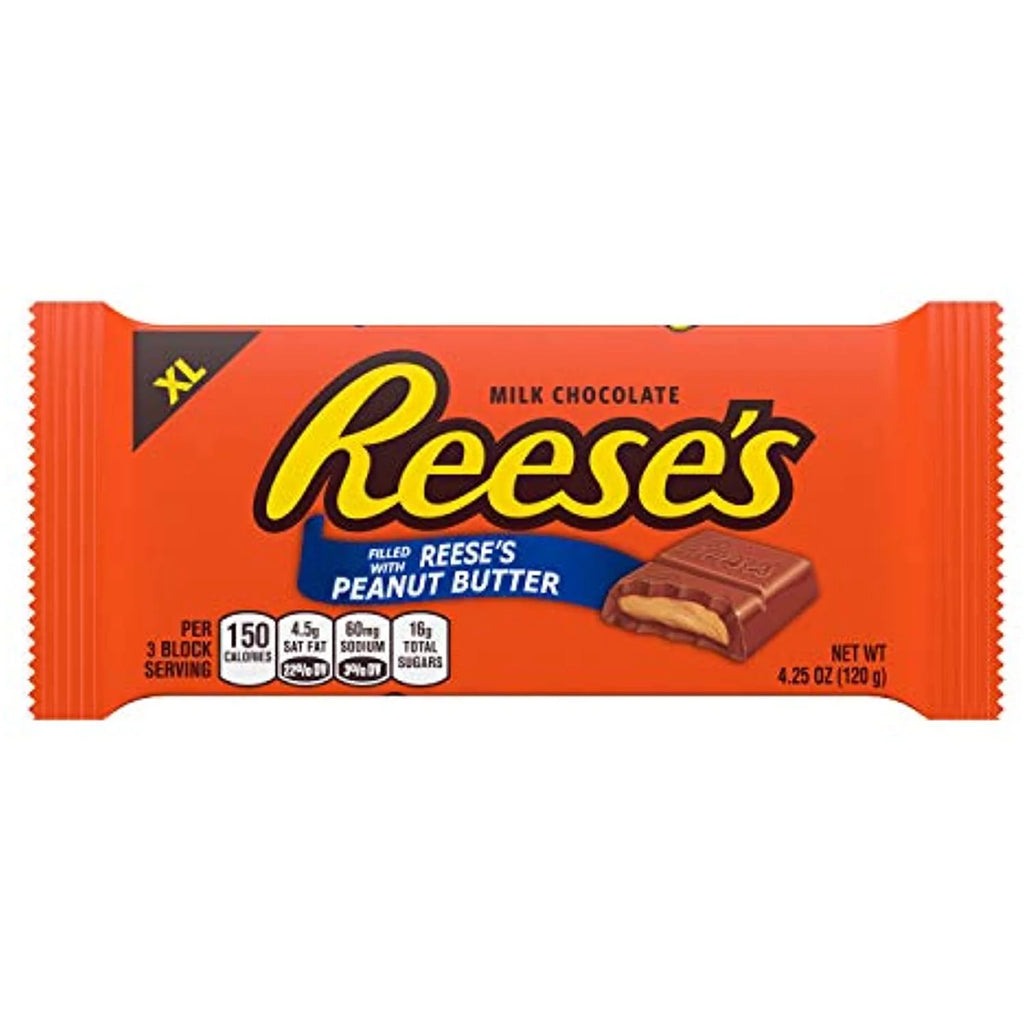Milk Chocolate Peanut Butter Candy Bars, 4.25 Oz (12 Count) J844923