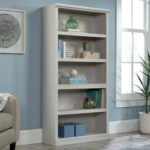5 Tier Wooden Bookcase Bookshelf in Chalked Chestnut P9155