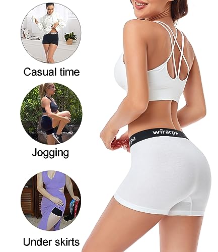 4 Pack Women's Cotton Boxer Briefs 3" Inseam N73678