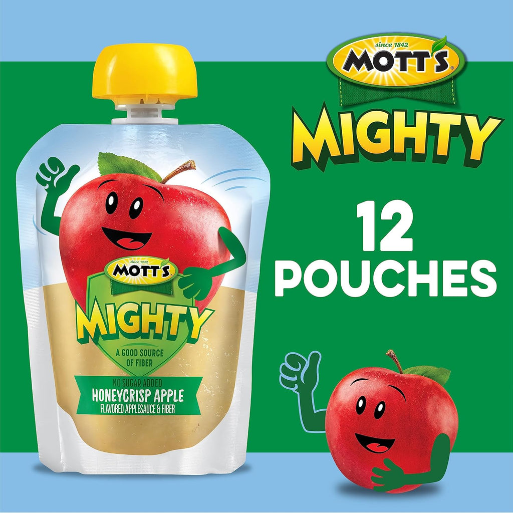 12 Pack 3.2 Oz Honeycrisp Apple Applesauce Pouches L179
