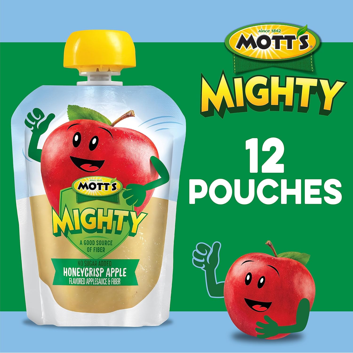 12 Pack 3.2 Oz Honeycrisp Apple Applesauce Pouches L179