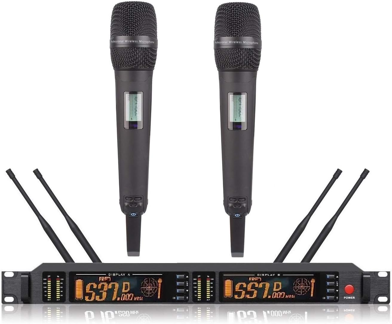 UHF Dual Handheld Wireless Microphone System K81348