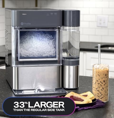 Stainless Steel Countertop Nugget Ice Maker with 1 Gallon Tank B44272