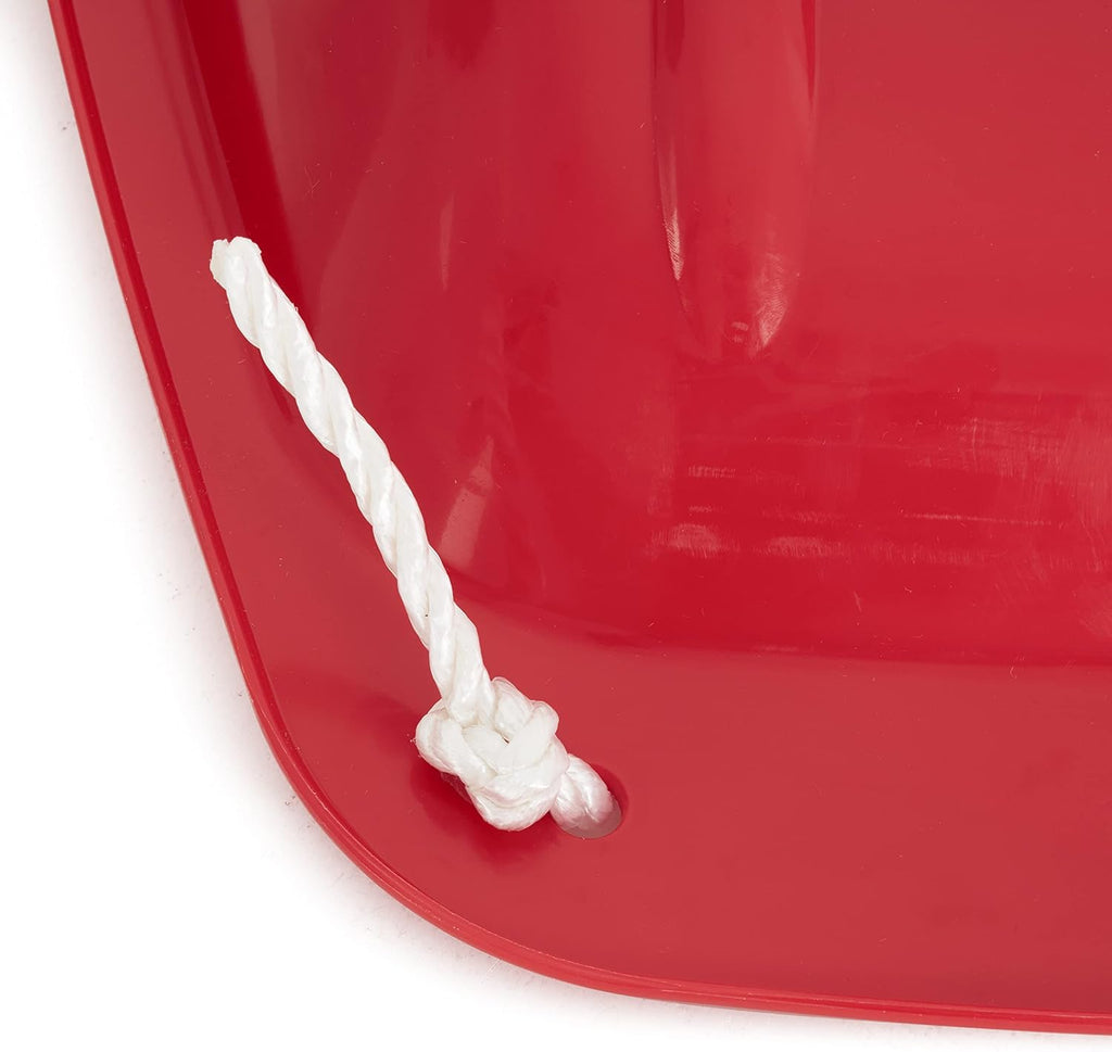 Red 2 Pack Plastic Snow Sled with Pull Rope and Handles S471