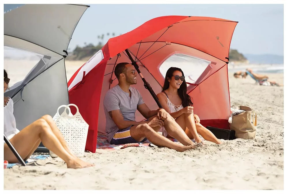 Red 8' UPF 50+ Portable Umbrella Canopy L158596