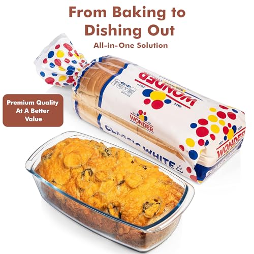 Glass Loaf Pan with Lids (Set of 2) X38337