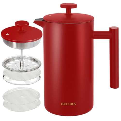 34oz Stainless Steel French Press Coffee Maker E846765