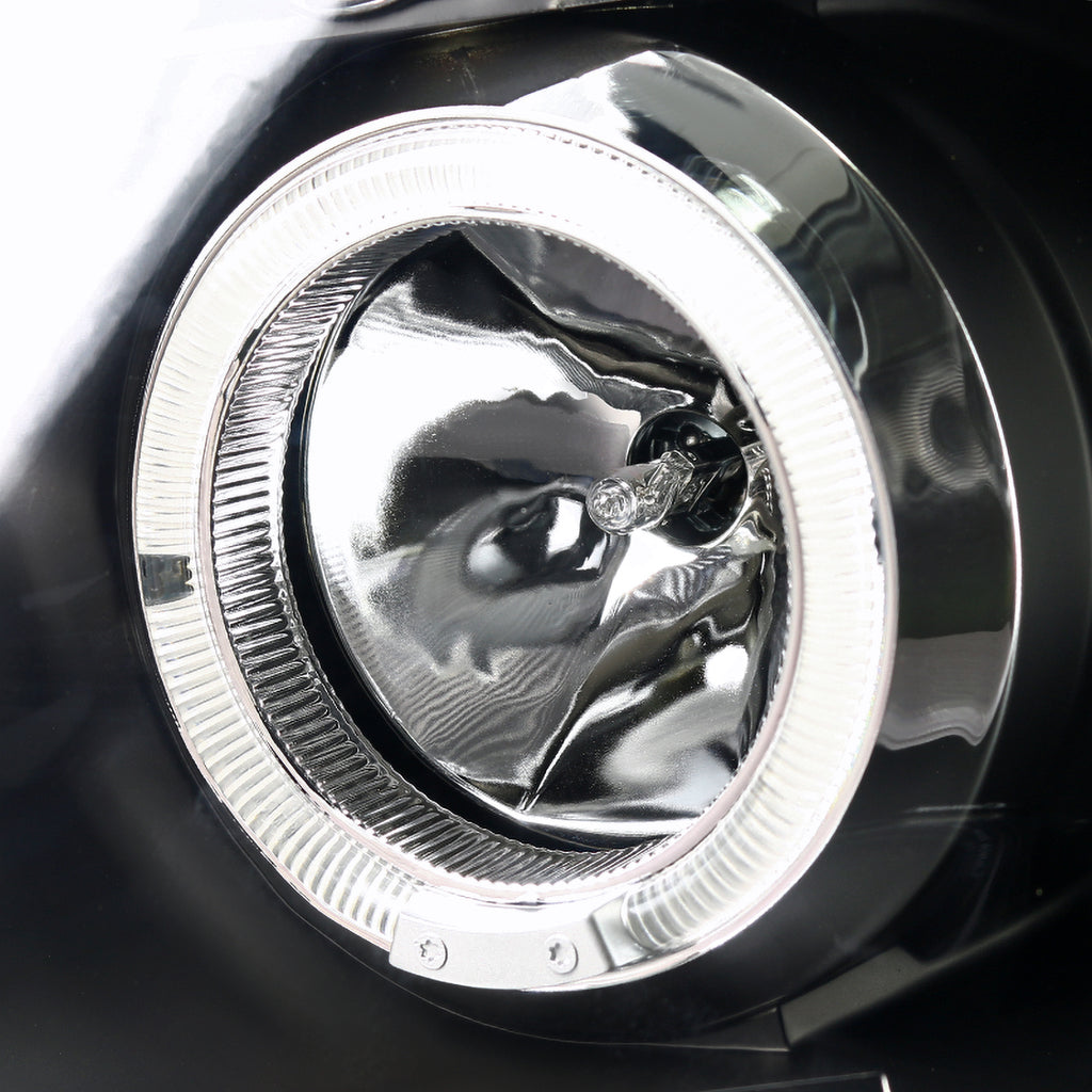 Black Halo Projector Headlights and LED Tail Lamps Combo for Nissan Titan Y751161