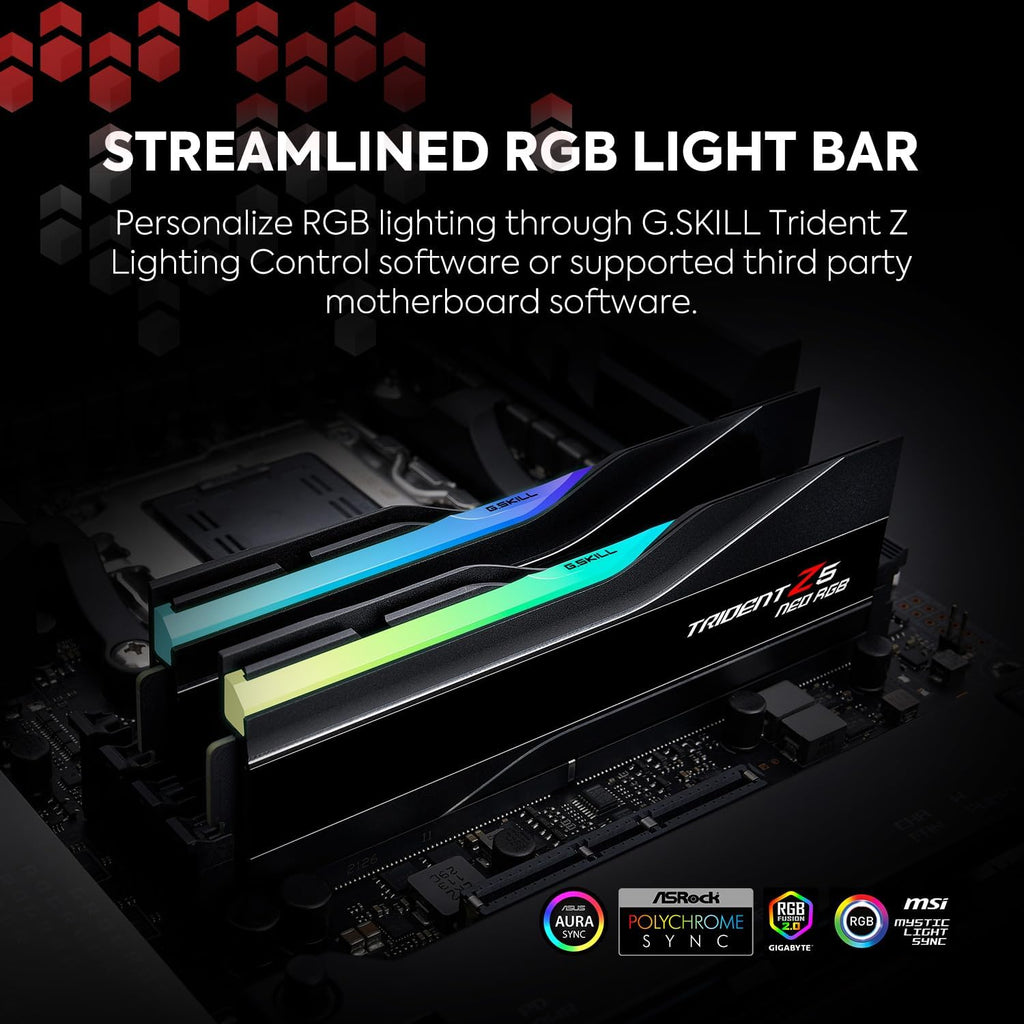 32GB (2x16GB) DDR5 RAM 6000MT/s CL36-36-36-96 Matte Black Desktop Computer Memory H1975