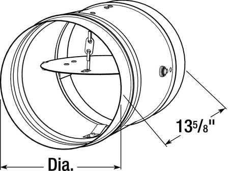 13-5/8 in. Fire Damper U355