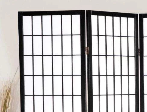 4 Panels Wood Shoji Room Divider Screen H579230